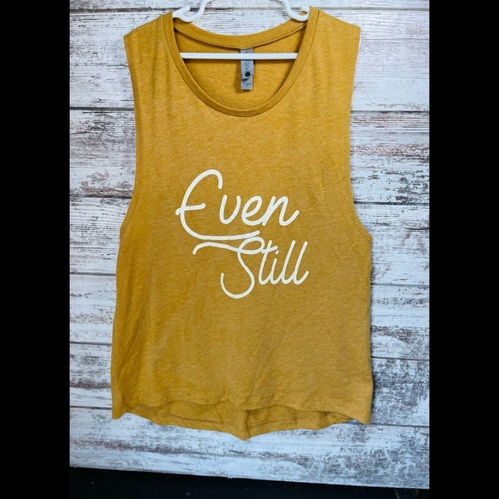 💎 Next Level 💎  | Tank Top | Yellow | Womens | Size Small |